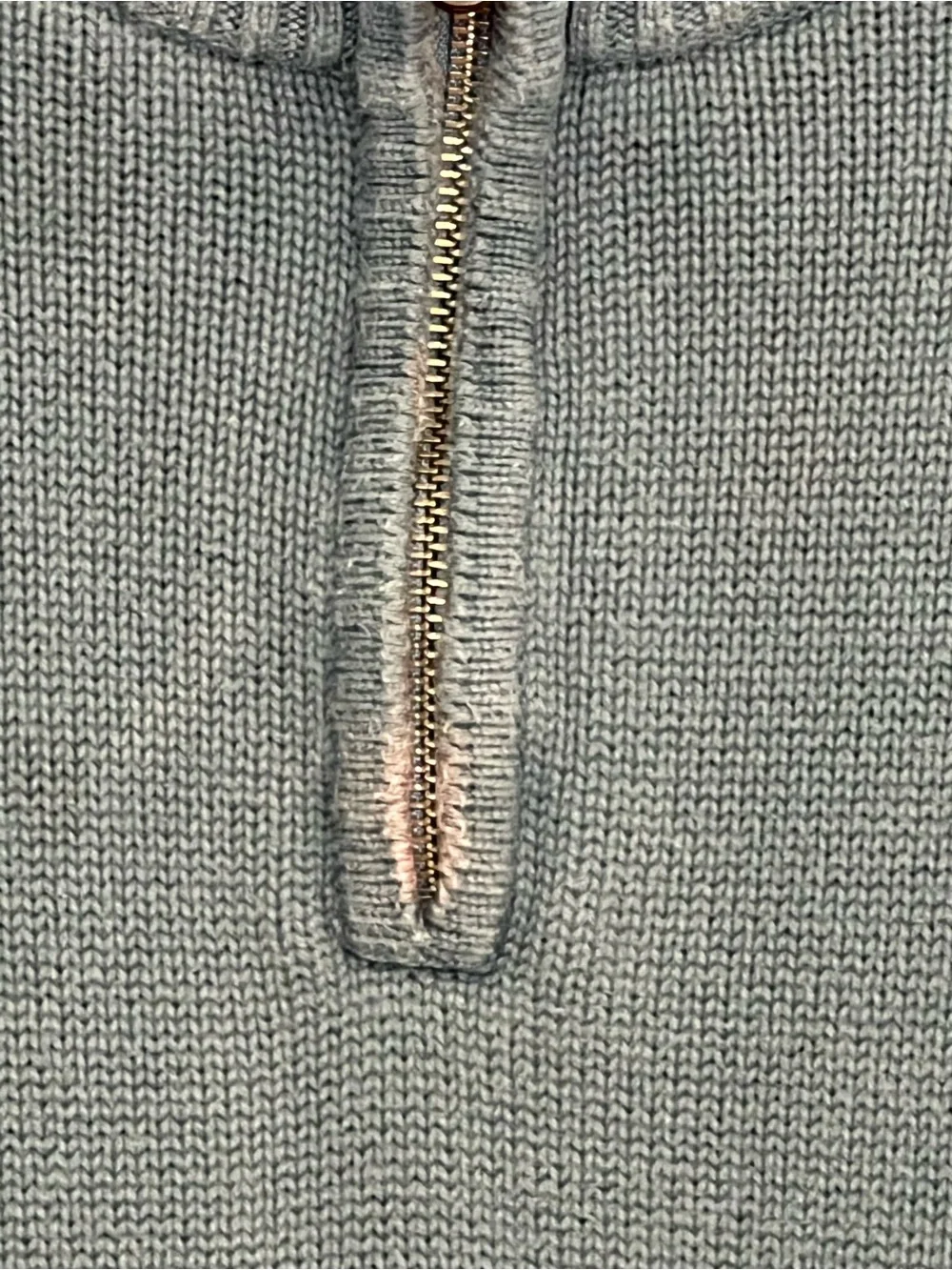 L.L. Bean 100% Cotton Knit Quarter-Zip‎ Sweater Size M